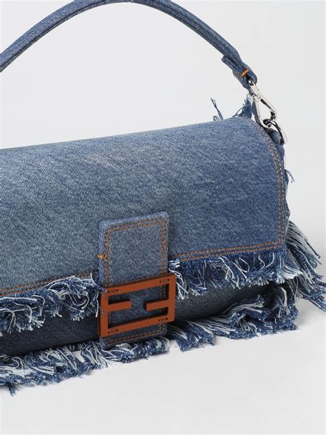 fendi denim shoulder bag|Fendi shoulder bag vintage.